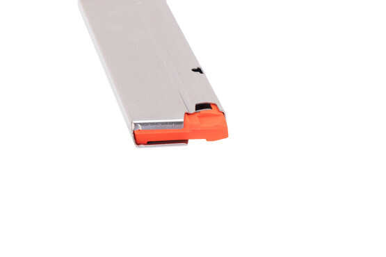 S&W M&P 5.7x28 magazine with high visibility follower.